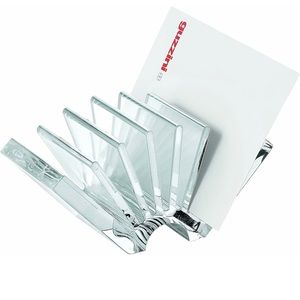 Guzzini clear card or note holder made in Italy